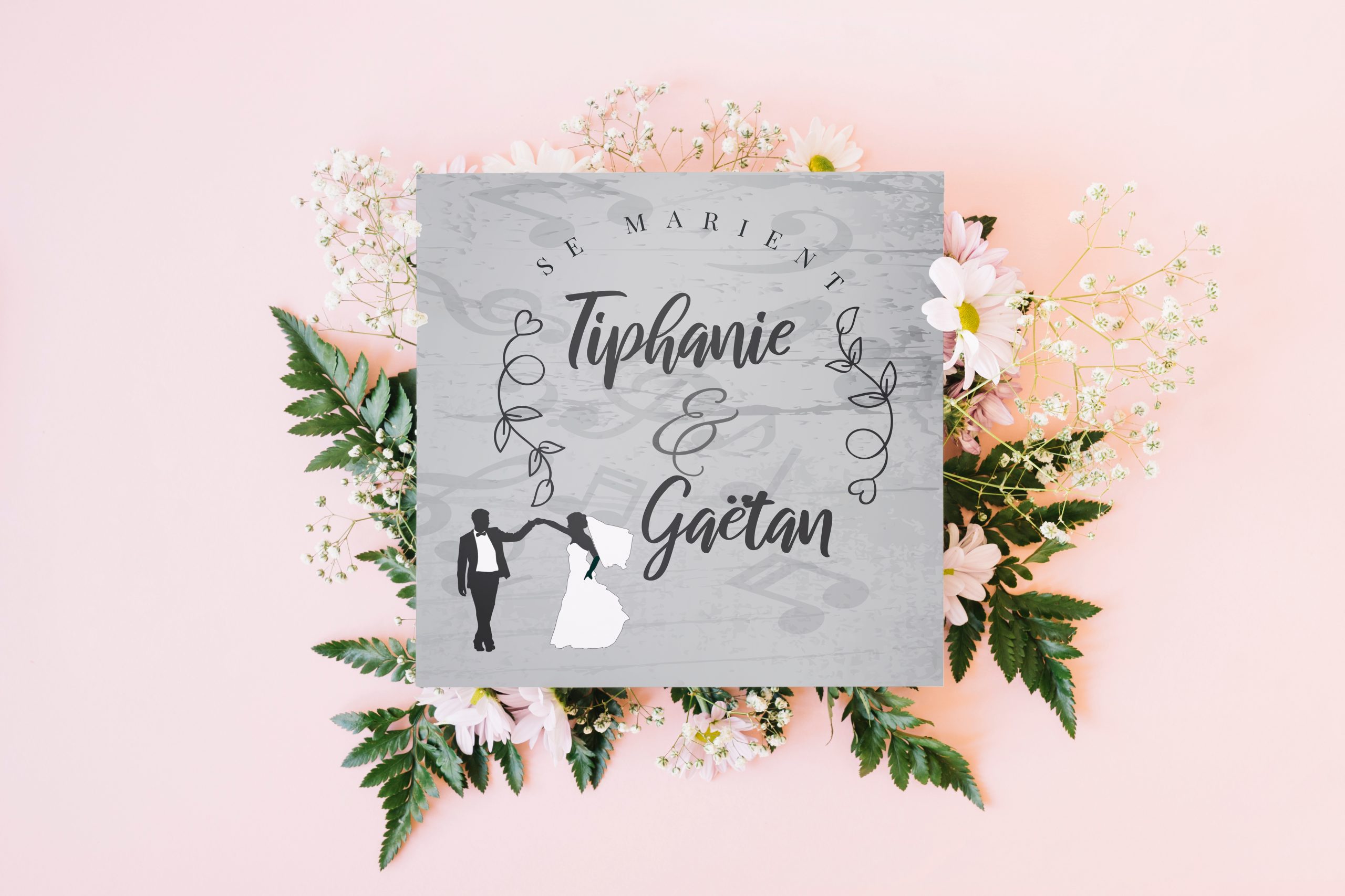 faire-part mariage - Tiphanie Gaetan