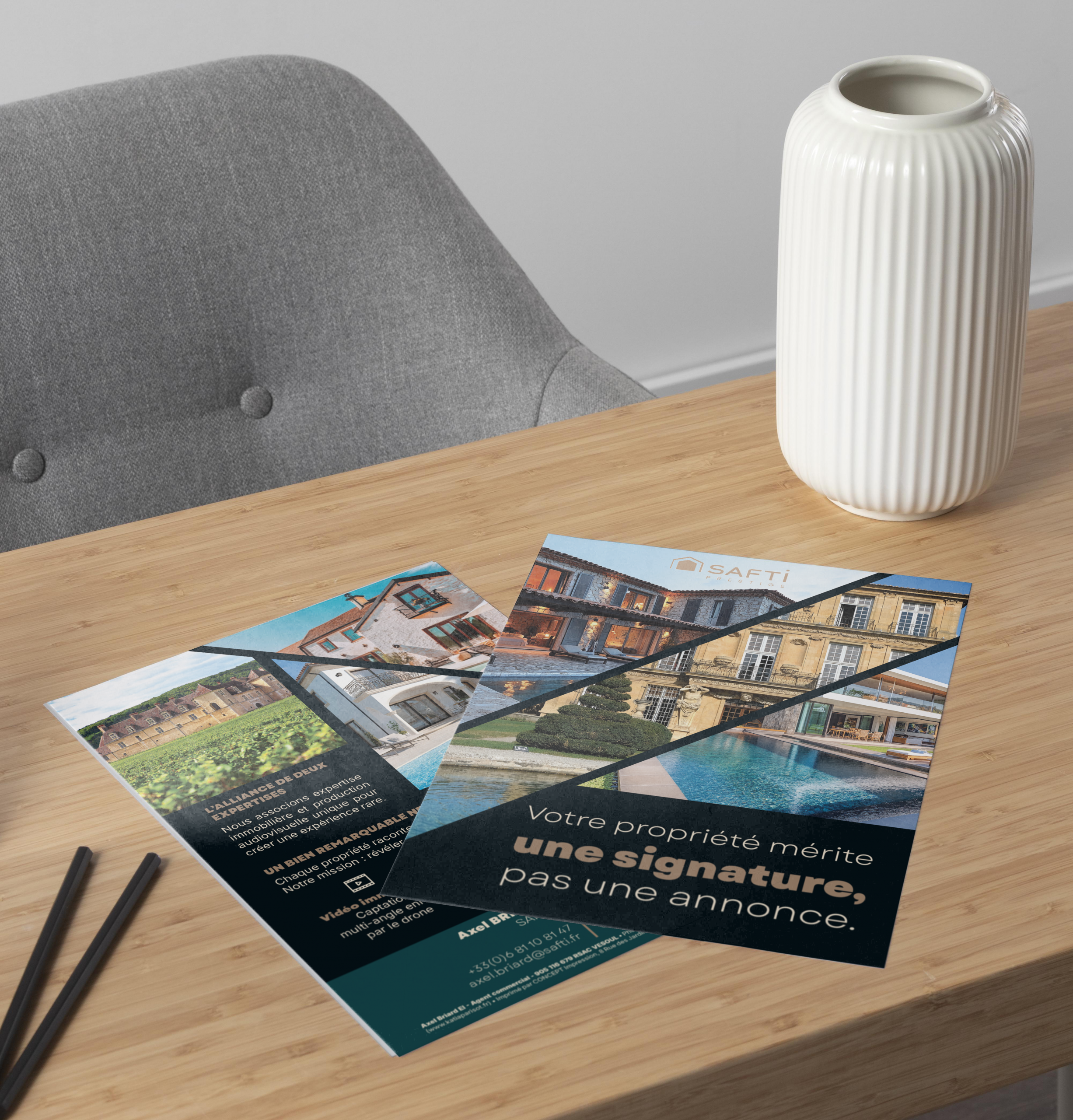 flyer immobilier de prestige